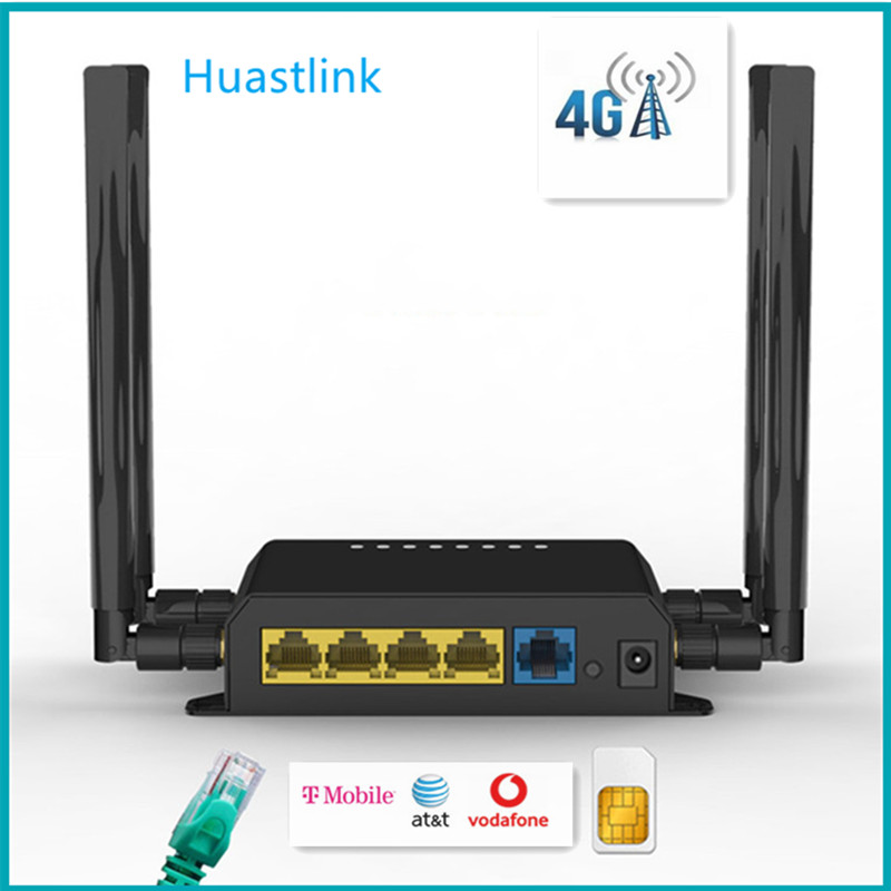 Huastlink Ȩ ǽ Wifi   300M EC25 EP06 CAT6 CAT4  4G LTE  SIM  1 * Wan 4 Lan WE826-T2
